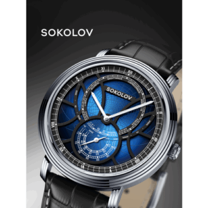 Наручные часы SOKOLOV COSMOS, черный/синий