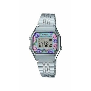 Наручные часы CASIO, серебряный, серый, фиолетовый