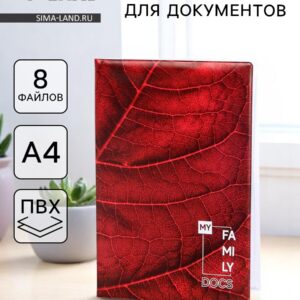 Папка для семейных документов docs, 8 файлов а4