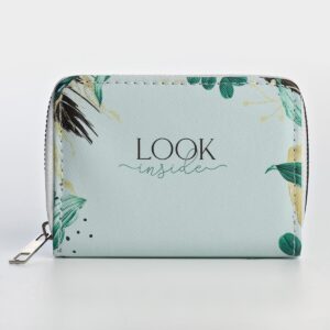 Кошелек на молнии look inside, из искусственной кожи